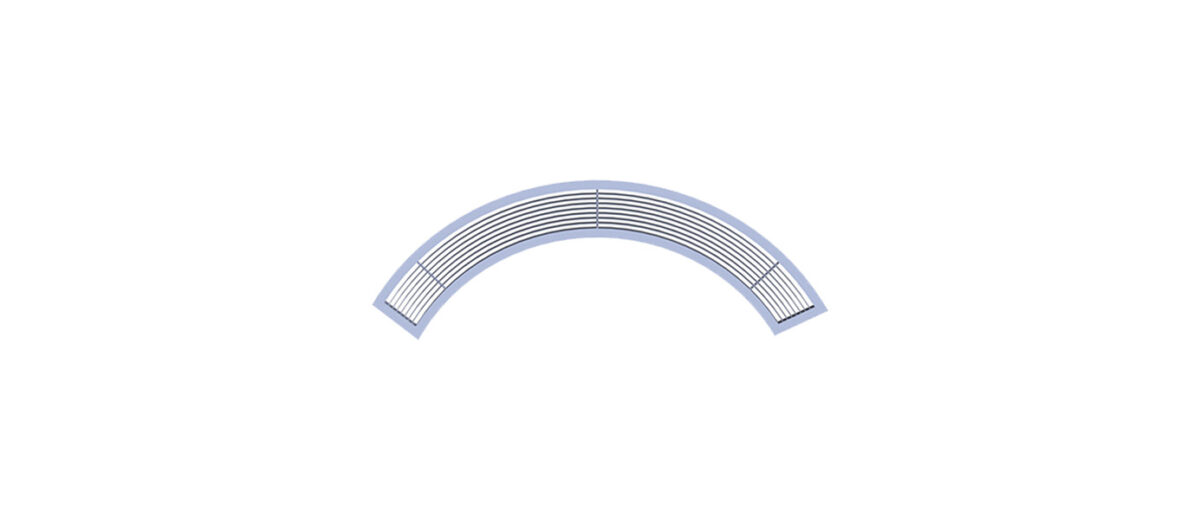 Curved Linear Bar Grille KC LBG CV 1 - Klima Contra